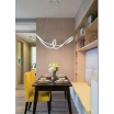 Lampadario led a sospensione 60W intrecciato design moderno argento per cucina camera soggiorno