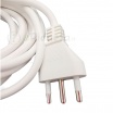 Prolunga elettrico 3 5 10mt con spina piatta presa shuko 10 16A 250V cavo bianco lineare 3G1