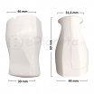 Presa elettrica volante grande shuko16A 2P/T uscita cavo assiale bianco 250V per prolunga