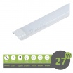 Plafoniera led 27w 60cm da soffitto parete lineare moderna neon rettangolare piatta luce bianca naturale calda