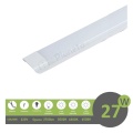 Plafoniera led 27w 60cm da soffitto parete lineare moderna neon rettangolare piatta luce bianca naturale calda