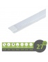 Plafoniera led 27w 60cm da soffitto parete lineare moderna neon rettangolare piatta luce bianca naturale calda
