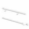 Plafoniera led 27w 60cm da soffitto parete lineare moderna neon rettangolare piatta luce bianca naturale calda