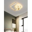Plafoniera luce led quadrata 50w lampadario da soffitto oro geometrico design moderno per camera cucina