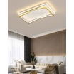 Plafoniera led 108w rettangolare oro design moderno lampadario da soffitto luce bianco naturale