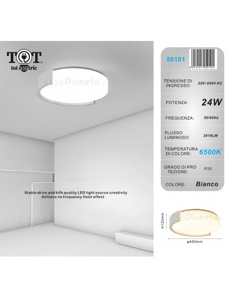 Plafoniera led 24w cerchio bianco oro design moderno lampadario da soffitto tonda luce fredda naturale