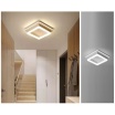 Plafoniera led 33w quadrata bianco design moderno lampadario da soffitto geometrico luce fredda naturale