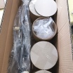 Lampadario sospensione bolle 8 sfere G9 trasparenti in vetro lampada da soffitto in metallo oro design moderno