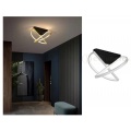 Plafoniera led 44w bianco oro lampadario da soffitto design moderno  luce fredda naturale