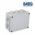Scatola di derivazione 150x110x70 rettangolare da esterno tenuta stagna grigio impermeabilecon passacavi