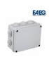 Scatola di derivazione 150x110x70 rettangolare da esterno tenuta stagna grigio impermeabilecon passacavi